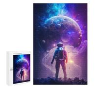 1000 PCS Rompecabezas para Adolescentes Astronaut Gazing at Planets Juegos Familiares De Rompecabezas para Adultos Que Mejoran La Memoria Ayudan A Ejercitar El Cerebro 1000 PCS