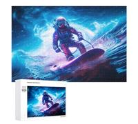 1000 PCS Rompecabezas para Adolescentes Astronaut Surfing in Space -1 Rompecabezas para Adultos Juguetes Antiestrés Regalo De Cumpleaños Regalo De Cumpleaños, Regalos, 1000 PCS
