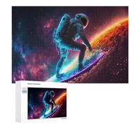 1000 PCS Rompecabezas para Adolescentes Astronaut Surfing in Space -7 Rompecabezas para Adultos Juguetes Antiestrés Regalo De Cumpleaños Regalo De Cumpleaños, Regalos, 1000 PCS