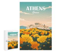 1000 PCS Rompecabezas para Adolescentes Athens Greece Rompecabezas Juegos Relajantes Pero Divertidos Y Humorísticos Cumpleaños Y Navidad 1000 PCS