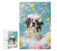 1000 PCS Rompecabezas para Adolescentes Australian Shepherd Dog Rompecabezas Juegos Relajantes Pero Divertidos Y Humorísticos Cumpleaños Y Navidad 1000 PCS
