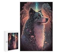 1000 PCS Rompecabezas para Adolescentes Australian Shepherd Dog Rompecabezas para Adultos Juguetes Antiestrés Decoración De Pared Diversión Actividades En Casa, 1000 PCS