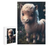 1000 PCS Rompecabezas para Adolescentes Baby Animal Pony Rompecabezas para Adultos Juego Práctico Difícil Interacción Entre Padres E Hijos 1000 PCS
