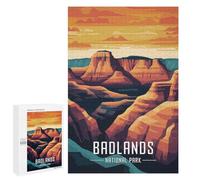 1000 PCS Rompecabezas para Adolescentes Badlands National Park Rompecabezas Juegos Relajantes Desafío Difícil Desafiante De Completar 1000 PCS