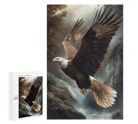 1000 PCS Rompecabezas para Adolescentes Bald Eagle in Flight Rompecabezas para Adultos Juegos Familiares Mejora La Memoria Regalos para Amigos Y Familiares 1000 PCS