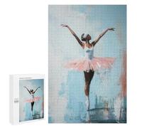 1000 PCS Rompecabezas para Adolescentes Ballet Dancer in Pink Tutu Serene Elegance Ballerinas Reflection Rompecabezas Juegos Relajantes Desafío Difícil Desafiante De Completar 1000 PCS