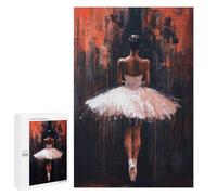 1000 PCS Rompecabezas para Adolescentes Ballet Dancer in Red The Shadow of Ballet Artistic Expression Rompecabezas Juegos Relajantes Desafío Difícil Desafiante De Completar 1000 PCS
