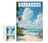 1000 PCS Rompecabezas para Adolescentes Barbados Caribbean Travel Rompecabezas para Adultos Juegos Relajantes Que Mejoran La Memoria Actividades Divertidas En Casa 1000 PCS