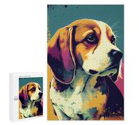 1000 PCS Rompecabezas para Adolescentes Beagle Pop Art Dog Rompecabezas para Adultos Juegos Divertidos Regalo De Cumpleaños Cumpleaños Y Navidad 1000 PCS