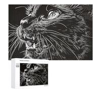 1000 PCS Rompecabezas para Adolescentes Black Cat Vintage Rompecabezas para Adultos Juego Práctico Difícil Difícil Único Cumpleaños Y Regalos 1000 PCS