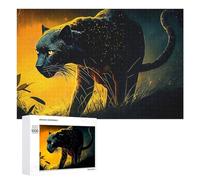 1000 PCS Rompecabezas para Adolescentes Black Panther in The Wild Rompecabezas para Adultos Juego Familiar Análisis Y Lógica Regalos para Reducir El Estrés 1000 PCS