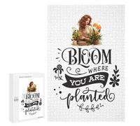 1000 PCS Rompecabezas para Adolescentes Bloom Where You Are Planted Rompecabezas para Adultos Juego De Ingenio Análisis Y Lógica Cumpleaños 1000 PCS