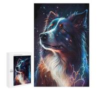 1000 PCS Rompecabezas para Adolescentes Border Collie Dog Rompecabezas Juegos Relajantes Desafío Difícil Desafiante De Completar 1000 PCS