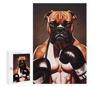1000 PCS Rompecabezas para Adolescentes Boxer Man Dog Rompecabezas para Adultos Juguetes Antiestrés Desafío Difícil Cumpleaños