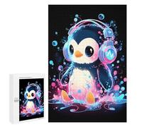 1000 PCS Rompecabezas para Adolescentes Bubble Penguin Headphones Rompecabezas para Adultos Juguetes Antiestrés Desafío Difícil Cumpleaños