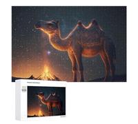 1000 PCS Rompecabezas para Adolescentes Camel Under Starry Sky with Campfire Rompecabezas para Adultos Juguetes Antiestrés Regalo De Cumpleaños Regalo De Cumpleaños, Regalos, 1000 PCS