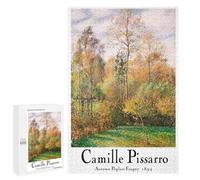 1000 PCS Rompecabezas para Adolescentes Camille Pissarro Autumn Poplars Painting Rompecabezas Juegos Relajantes Pero Divertidos Y Humorísticos Cumpleaños Y Navidad 1000 PCS