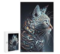 1000 PCS Rompecabezas para Adolescentes Cat Contemporary Art Rompecabezas para Adultos Juguetes Antiestrés Desafío Difícil Cumpleaños