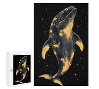 1000 PCS Rompecabezas para Adolescentes Celestial Whale in Starry Night Rompecabezas Juegos Relajantes Desafío Difícil Desafiante De Completar 1000 PCS