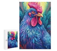 1000 PCS Rompecabezas para Adolescentes Chicken Colorful Juegos Familiares De Rompecabezas para Adultos Que Mejoran La Memoria Ayudan A Ejercitar El Cerebro 1000 PCS