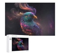 1000 PCS Rompecabezas para Adolescentes Colorful Fantasy Bird Artwork Rompecabezas para Adultos Juego Práctico Desafío Difícil Cumpleaños Y Navidad 1000 PCS
