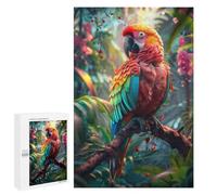 1000 PCS Rompecabezas para Adolescentes Colorful Jungle Parrot Rompecabezas para Adultos Juegos Relajantes Que Mejoran La Memoria Actividades Divertidas En Casa 1000 PCS