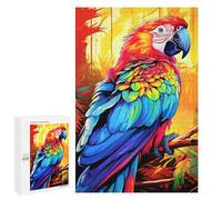 1000 PCS Rompecabezas para Adolescentes Colorful Macaw Parrot Art Rompecabezas para Adultos Juego De Ingenio Regalos para Mujeres Cumpleaños Y Navidad 1000 PCS