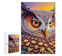 1000 PCS Rompecabezas para Adolescentes Colorful Owl Artwork-26 Rompecabezas para Adultos Juego Práctico Desafío Difícil Cumpleaños Y Navidad 1000 PCS