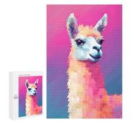 1000 PCS Rompecabezas para Adolescentes Colors of A Llama Alpaca Rompecabezas para Adultos Juegos Familiares Mejora La Memoria Regalos para Amigos Y Familiares 1000 PCS