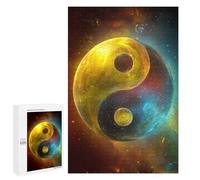 1000 PCS Rompecabezas para Adolescentes Cosmic Yin Yang Symbol-3 Rompecabezas para Adolescentes Actividades Familiares para Cumpleaños, Navidad 1000 PCS