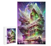 1000 PCS Rompecabezas para Adolescentes Crystal Fantasy Tower Rompecabezas para Adultos Juegos Familiares Mejora La Memoria Regalos para Amigos Y Familiares 1000 PCS
