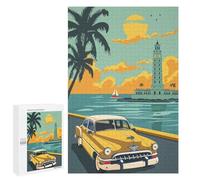 1000 PCS Rompecabezas para Adolescentes Cuba Travel Poster Rompecabezas para Adultos Juegos Relajantes Que Mejoran La Memoria Actividades Divertidas En Casa 1000 PCS