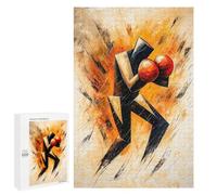 1000 PCS Rompecabezas para Adolescentes Cubist Abstract Boxer in Explosive Action Painting Rompecabezas Juegos Relajantes Desafío Difícil Desafiante De Completar 1000 PCS