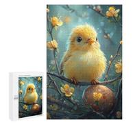 1000 PCS Rompecabezas para Adolescentes Cute Chick on Branch Rompecabezas para Adultos Juegos Divertidos Regalo De Cumpleaños Cumpleaños Y Navidad 1000 PCS