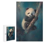 1000 PCS Rompecabezas para Adolescentes Cute Panda Cub Rompecabezas para Adultos Juego Práctico Difícil Interacción Entre Padres E Hijos 1000 PCS