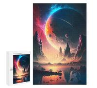 1000 PCS Rompecabezas para Adolescentes Dawn Celestial Landscape Rompecabezas para Adultos Juegos Familiares Desafío Difícil Ayuda A Ejercitar El Cerebro 1000 PCS