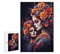 1000 PCS Rompecabezas para Adolescentes Day of The Dead Beauty Juegos Familiares De Rompecabezas para Adultos Que Mejoran La Memoria Ayudan A Ejercitar El Cerebro 1000 PCS