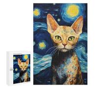 1000 PCS Rompecabezas para Adolescentes Devon Rex Cat Rompecabezas para Adultos Juguetes Antiestrés Desafío Difícil Cumpleaños
