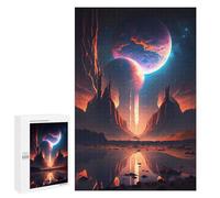 1000 PCS Rompecabezas para Adolescentes Distant Planets Reflecting in Water Juegos Familiares De Rompecabezas para Adultos Que Mejoran La Memoria Ayudan A Ejercitar El Cerebro 1000 PCS