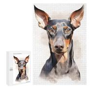 1000 PCS Rompecabezas para Adolescentes Doberman Pinscher Dog Rompecabezas para Adultos Juegos Relajantes Mejora La Memoria Interacción Entre Padres E Hijos 1000 PCS