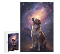 1000 PCS Rompecabezas para Adolescentes Dog Gazing at Galaxy Rompecabezas para Adultos Juegos De Relajación Decoración De Pared Ayuda A Ejercitar El Cerebro 1000 PCS