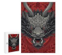 1000 PCS Rompecabezas para Adolescentes Dragon Head Art Print Rompecabezas para Adolescentes Desafío Difícil Cada Pieza Es Única - Juguetes Educativos De Aprendizaje 1000 PCS