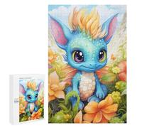 1000 PCS Rompecabezas para Adolescentes Dragon in A Garden of Flowers Rompecabezas para Adultos Juego Práctico Desafío Difícil Cumpleaños Y Navidad 1000 PCS