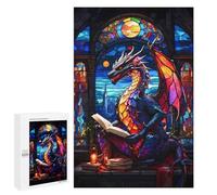 1000 PCS Rompecabezas para Adolescentes Dragon Reading Book Rompecabezas para Adultos Juego Práctico Difícil Interacción Entre Padres E Hijos 1000 PCS