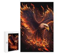 1000 PCS Rompecabezas para Adolescentes Eagle Bird Animal Fire Rompecabezas para Adultos Juegos Familiares Mejora La Memoria Regalos para Amigos Y Familiares 1000 PCS