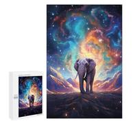 1000 PCS Rompecabezas para Adolescentes Elephant at Starry Sky Rompecabezas para Adultos Juguetes Antiestrés Desafío Difícil Cumpleaños