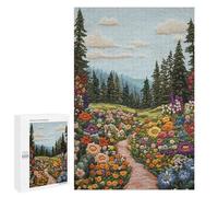 1000 PCS Rompecabezas para Adolescentes Embroidered Forest Path Rompecabezas para Adultos Juegos Relajantes Mejora La Memoria Interacción Entre Padres E Hijos 1000 PCS