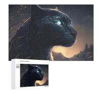 1000 PCS Rompecabezas para Adolescentes Enchanted Black Panther Portrait Rompecabezas para Adultos Juguetes Antiestrés Regalo De Cumpleaños Regalo De Cumpleaños, Regalos, 1000 PCS