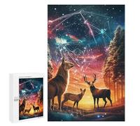 1000 PCS Rompecabezas para Adolescentes Enchanted Forest Whispers -4 Rompecabezas para Adultos Juegos Familiares Regalo De Cumpleaños Diversión En Casa Actividades, 1000 PCS