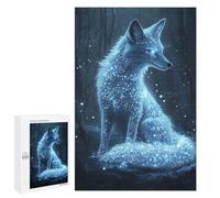 1000 PCS Rompecabezas para Adolescentes Enchanted Glowing Fox Rompecabezas para Adultos Juego Práctico Desafío Difícil 1000 PCS
